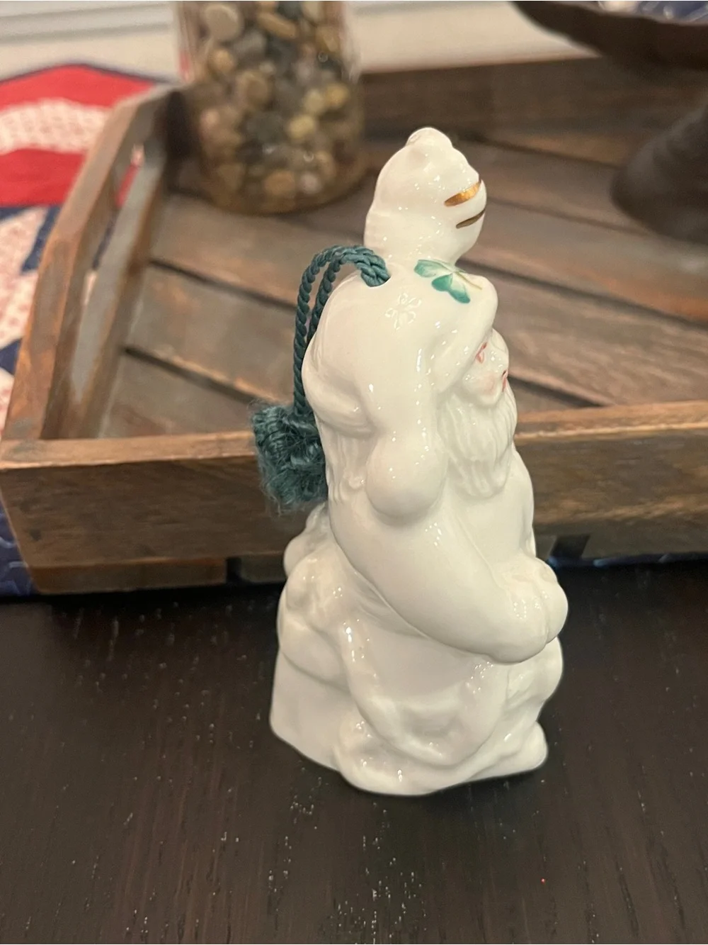 Belleek Santa Claus Bell Ornament